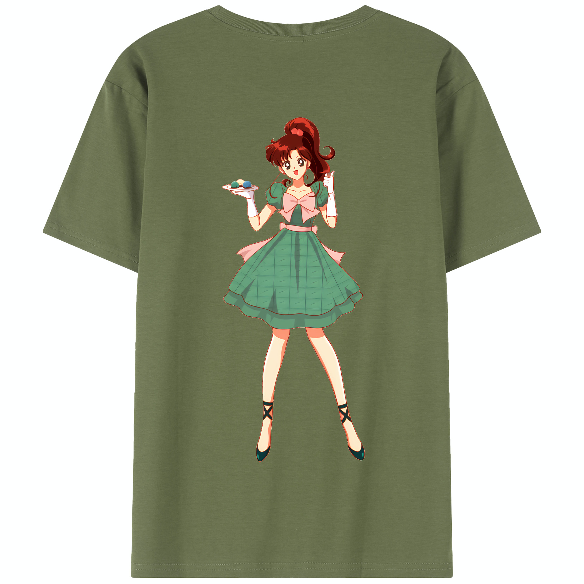 （画像用） 美少女戦士セーラームーン 木野 まこと きの まこと Sailor Moon Kino Makoto （セーラージュピター；Sailor Jupiter） 綿100％半袖Tシャツ（背面プリント）